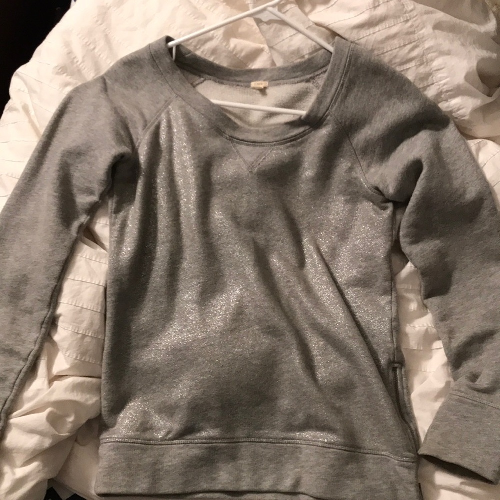 J CREW GRAY CREW NECK